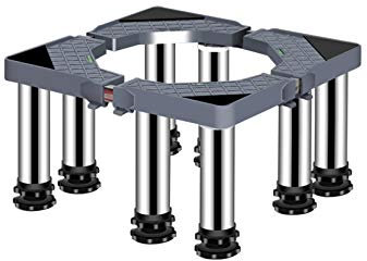 YHJZSM Base Regolabile per Cesto di Lavaggio, rialzata 29-32 cm, telescopica, asciugatrice e Frigorifero, Lunghezza/Larghezza 40-65 cm, Contenitore per Piante, 4/8 Gambe/8 gambe/29-32 cm.