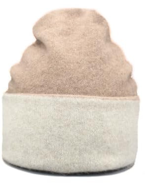 Damen Possum Merino Wool Beanie Mütze - Reversible Warme Wintermütze - Weiche Beanie (Nerzbraun), Nerzbraun, Einheitsgröße