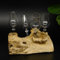 GTK Geweihe & Trophäen Krumholz Schnapsanbieter 4 Gläser mit Stil auf Wurzel Steckglas Set Schnaps Geschenk Neu #27.60.1.10