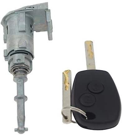 KUWAYO Cylindre de serrure de porte gauche culbuteur 2 clés adapté for Renault Kangoo Iii Modus Master for Vauxhall for Opel 806010030R