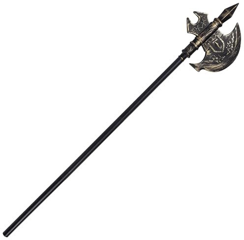 Paxrmuky Halloween Sense, Sensenmann Sichel, Sensenmann Kostüm für Herren, für Karneval und Halloween, Schwert, Dolch, Serienkiller Kostümzubehör (Sensenmann-Skelett) (Style 06)