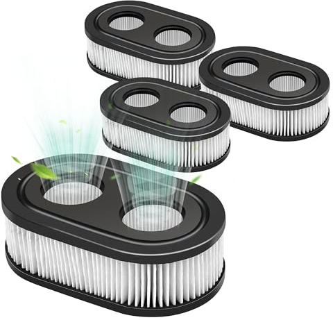 HOMJOY 4 Stück Rasenmäher Luftfilter Kompatibel mit Briggs & Stratton Motoren 550EX 550E Eco-Plus 575EX Series Ersetzt 798452 593260 798339 093000er 09P0000er Motor 5432 5432K 4247