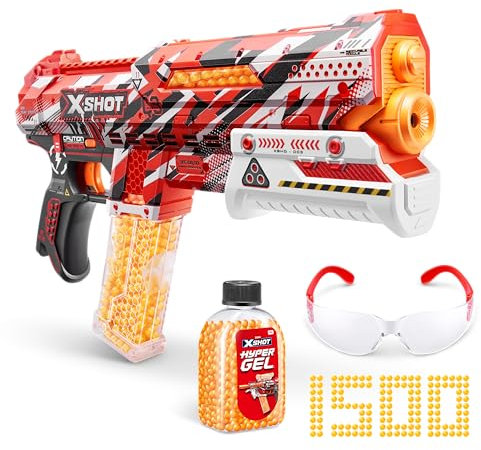 Pistola XSHOT Hyper Gel Clutch 1500 x Bolitas de Gel de ZURU