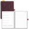 POPRUN Kalender 2025 2026 Buchkalender Notizbuch (Aug.2025-Dez.2026), ca. A5 (22 x 16,5 cm), Terminplaner, Wochenplaner Ringbuch mit Softcover, Zertifiziertem Papier - Weinrot