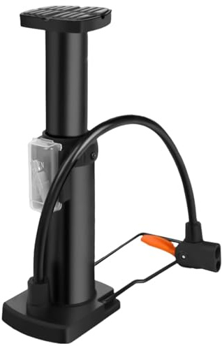 Pompe à vélo haute pression, pompe à pneu de vélo de montagne 140 psi, compresseur d'air manuel portable multifonctionnel, gonfleur de pneu de vélo et de moto, souffleur de roue de véhicule électrique