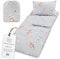 Schlafsack Kinder mit Kissen und Reißverschluss für Baby 3-7 Jahre - 140 x 75 cm Kinderschlafsack Indoor für Kindertagesstätte Kindergarten Deckenschlafsack Oeko-Tex Kaninchen