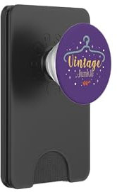 Thrifting Vintage Junkie Zitat Second Hand Shop Thrift Store PopSockets PopWallet für MagSafe
