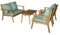 Primaster Loungeset Lovina 4-teilig Gartenmöbel Set Holz Gartenlounge Sitzgruppe