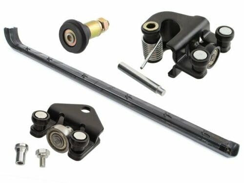 Kit de Réparation Rouleaux Galets de Porte Coulissante Latérale Droite Milieu Haut et Bas AVEC Rail de Guidage compatible pour MASTER II MOVANO A INTERSTAR - 7700352379 820080743 4500434 9112632
