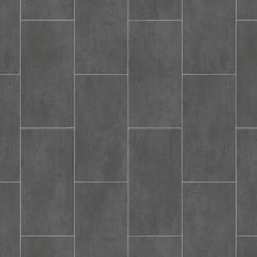 PVC CV Bodenbelag Vinyl Meterware 200 cm Breite Fliesen Optik (1, 500 x 200 cm)