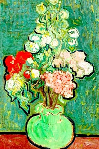Vase of Flowers - Vincent van Gogh - Notebook: 120 Lined Pages 6 x 9 Journal Diary Notepad