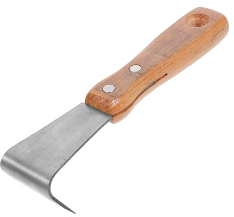 SEWACC Manuelles Entrinder Werkzeug Mit Holzgriff Zum Effektiven Entfernen Von Baumrinde Und Rindensprossen FüR Garten Und ObstbäUme Vielseitiges SchäLeisen Aus Edelstahl