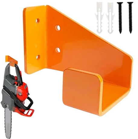 Haken, Gartenhaus-Organisation, Rasen-Ausrüstungshalterung, sicheres Verriegelungssystem, verstellbare Form, Outdoor-Ausrüstungsaufbewahrung, vertikale Aufbewahrung, schwarz, Trimmer und Gebläse