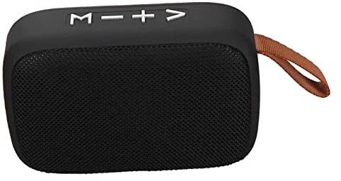 LUCKDANO Mini Bluetooth Speaker - Portable Wireless Subwoofer with Memory Card & FM Function - Mini Stereo Speaker with Hand Strap - Compact Bluetooth Speaker for Indoor & Outdoor Use
