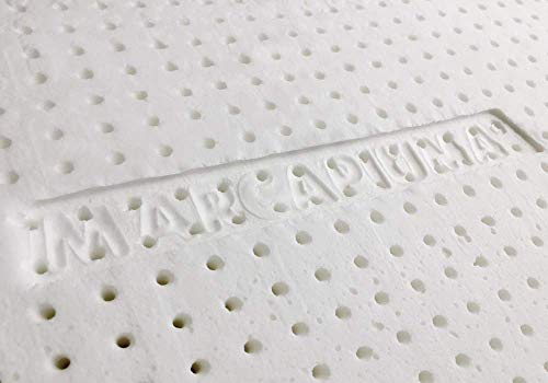 Marcapiuma - Memory Gel Orthopädisches Nackenstützkissen - Doppia Onda - viscoelastische Kissen - 100% Baumwolle Bezug - Gel Kopfkissen - Visco Kissen Memory Schaum - MEDIZINPRODUKT - Made in Italy