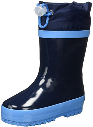 Playshoes Stivali Imbottiti In Gomma, Unisex - Bambini e ragazzi, Blu Scuro, 26/27 EU