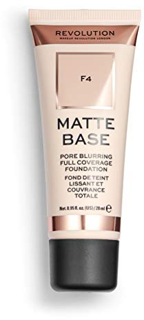 MakeUp Revolution Matte Base Foundation F4, 28 ml