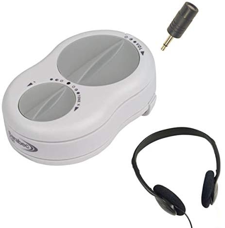 Crescendo 60/2 bärbar förstärkt personlig lyssnare – över huvudet stereo headset system