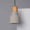 LEDKIA LIGHTING - Pendelleuchte Beton und Holz | Elegantes Design | E27 Fassung | Einstellbares Aufhängekabel | Vielseitig für Wohn- und Geschäftsräume, Steingrau, Holz, Beton