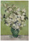 Panorama Leinwandbild Van Gogh Rosen 35x50 cm - Gedruckt auf Leinwand - Wandbild Wohnzimmer - Dekoration Schlafzimmer