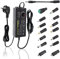 Universal Netzteil 3V-24V 3A 9W-72W Einstellbares Netzteil AC/DC Netzteiladapter 100V-240V AC zu DC mit 14 pcs Adapter Stecker für Haushaltsgeräte LED Beleuchtung,DVD,TFT Monitor und Lautsprecher usw