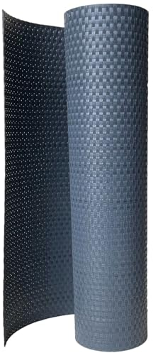 workingHOUSE Terrassen Balkonbespannung Meterware 70 cm Höhe - Sichtschutz aus Polyrattan, Sichtschutzstreifen, Balkon (Anthrazit)