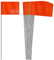 Anley Stake Flags – 4 X 5 Vinyl-Markierungsflaggen mit 38,1 cm Stahlstange –Landschaftsbau, unterirdische Versorgungsunternehmen, Kanalisation und Vermessung (100 Stück, orange)