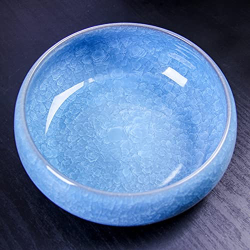 Generic Vasi per Piante in Ceramica Vaso per Orchidee Vasi per Piante per Interni ed Esterni, Vasi per Fiori in Ceramica, Vasi per Piante grasse Vasi per Bonsai (Blu 20 CM)