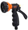 BLACK+DECKER Gartenspritze mit Gartenschlauch Kupplungen - 7 Wasserstufen - Metall - Schwarz/Orange