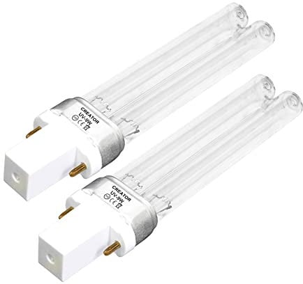 Forever Speed UVC Ersatzlampe Ersatzröhre UV Leuchtmittel Röhre für UVC Gerät G23 9 Watt 2 Stück
