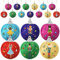 12 Stück Weihnachten Nussknacker Kugel Ornament Nussknacker Design Kugel Ornament Nussknacker Hängender Stoff Umwickelte Kugel Ornament Umwickelt Weihnachtskugeln Kit für Weihnachtsdekoration (Schön)
