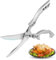 TNSLAND Edelstahl Geflügelschere Fleischschere Küchenschere Kitchen Scissors Schere Küche Geflügelscheren Testsieger Küchen Schere zum Zerteilen von Ente, Huhn, Gans, Pute oder Truthahn