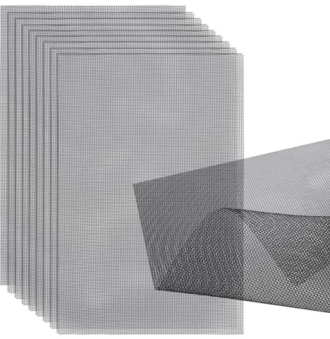 lasuroa 10 Uds Cojín de Malla para Maceta, 30x20cm Pantallas de Drenaje de Malla para Bonsai Malla de Drenaje para Macetas Malla para Pantalla de Plantas Prevención de Fugas de Suelo