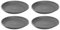 AC - Pack de 4 Platos para Maceta Mediterranea - Fabricado en Polipropileno - Ideal para el Hogar, Plantas, Jardín, Decoración. - Cuidado de Plantas - Forma Redonda - Ø 34 cm - Color Gris