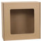 Quadratische Postbox mit Fenster, Geschenkbox, Geschenkbox, 30 x 30 x 10 cm