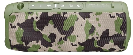 Docooler S49PRO Tragbarer kabelloser Lautsprecher mit BT 5.2-Technologie, IPX6 wasserdichte Lautsprecher, HiFi-Sound, AUX, FM, TF-Karte, RGB-Beleuchtung, Lange Spielzeit, kompakt und tragbar