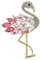 COLLBATH Flamingo Brosche Mit Strassstein Dekorative Anstecknadel Für Damen Modisches Accessoire Für Kleider Schals Und Taschen Für Besondere Anlässe Wie Valentinstag Und Weihnachten