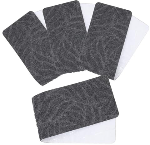 KITANDOVE Stufenteppich Selbstklebend Rutschfeste Teppich-treppenstufen Haushalt Innenbereich Polyestermaterial Mit 4 Stücke