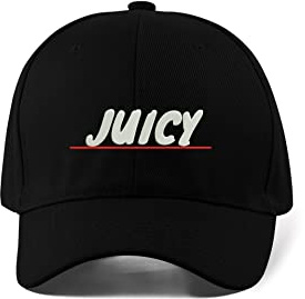 Juicy Classic Hip Hop Rap Old School Embroidered Adjustable Baseball Cap Black, Schwarz , Einheitsgröße
