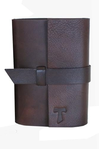 OVUNQUE PROTEGGIMI Custodia per Bibbia di Gerusalemme, Porta Bibbia in Pelle Personalizzabile, Custodia Protettiva e Artigianale per La Sacra Bibbia, Made in Italy (con Croce Tau)