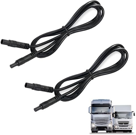 2 Pezzi Cavo Prolunga per Telecamera di Retromarcia per Auto, cavo di Prolunga per Cruscotto per Auto da 3 m 4 pin, Cavo di Prolunga del Registratore di Guida