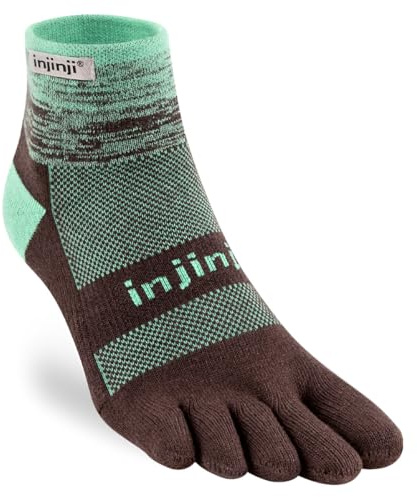 Injinji Trail Midweight Mini-Crew (Large, Mint)