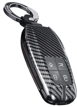 Coque de clé télécommande de luxe Compatible pour Ferrari 458 588 488GTB La Ferrari Porte-clés Accessoires de voiture(Grey A)