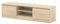 Homlando TV Lowboard Maja 150x40x38,5 cm – modernes Fernsehschrank ohne Griffe – 2 Türen & 2 offene Fächer – TV Schrank für Wohnzimmer (Cremona Eiche)