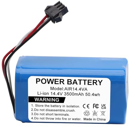 Easekent 14,4V 3500mAh Li-ion Ersatzakku für AIRROBO P20 und Eufy Robovac 11S, 15C, 30C, G10, G30, Roboterstaubsauger Batterie Ersatz