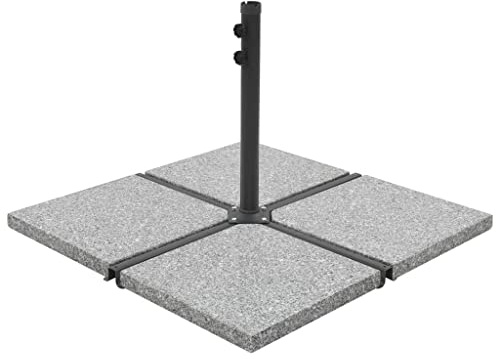 Mokuyary Parasol weight plate Granite 25 kg Square Grey