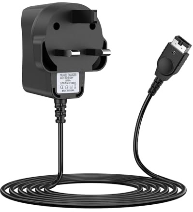 AC Adapter Charger for Gameboy Advance SP, Nintendo DS (Not for DS Lite) - Wall Travel Power Cord Charging Cable for GBA SP Systems (Black)