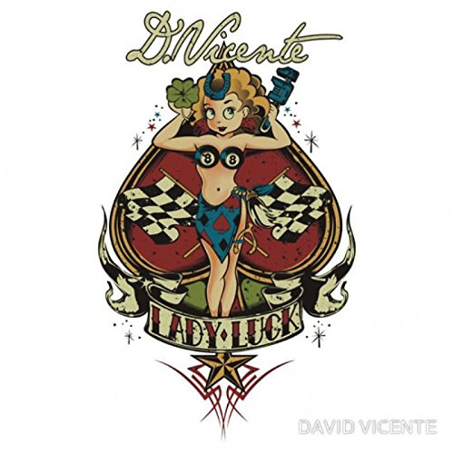 Hotrodspirit – Aufkleber David Vicente Pin Up Lady Luck as Pique selbstklebend
