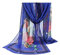 Legou Femme Foulard Fleur rose Bleu marine Taille Unique