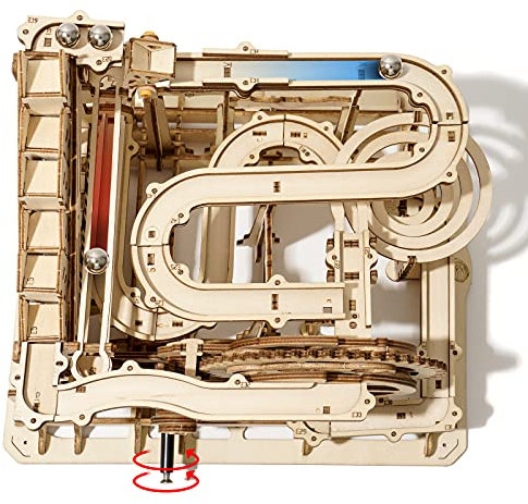 ROBOTIME Mable Run 3D Puzzle Wooden Model Kits for Adult Construction to Build, Mechanical Model Building Craft for Teens